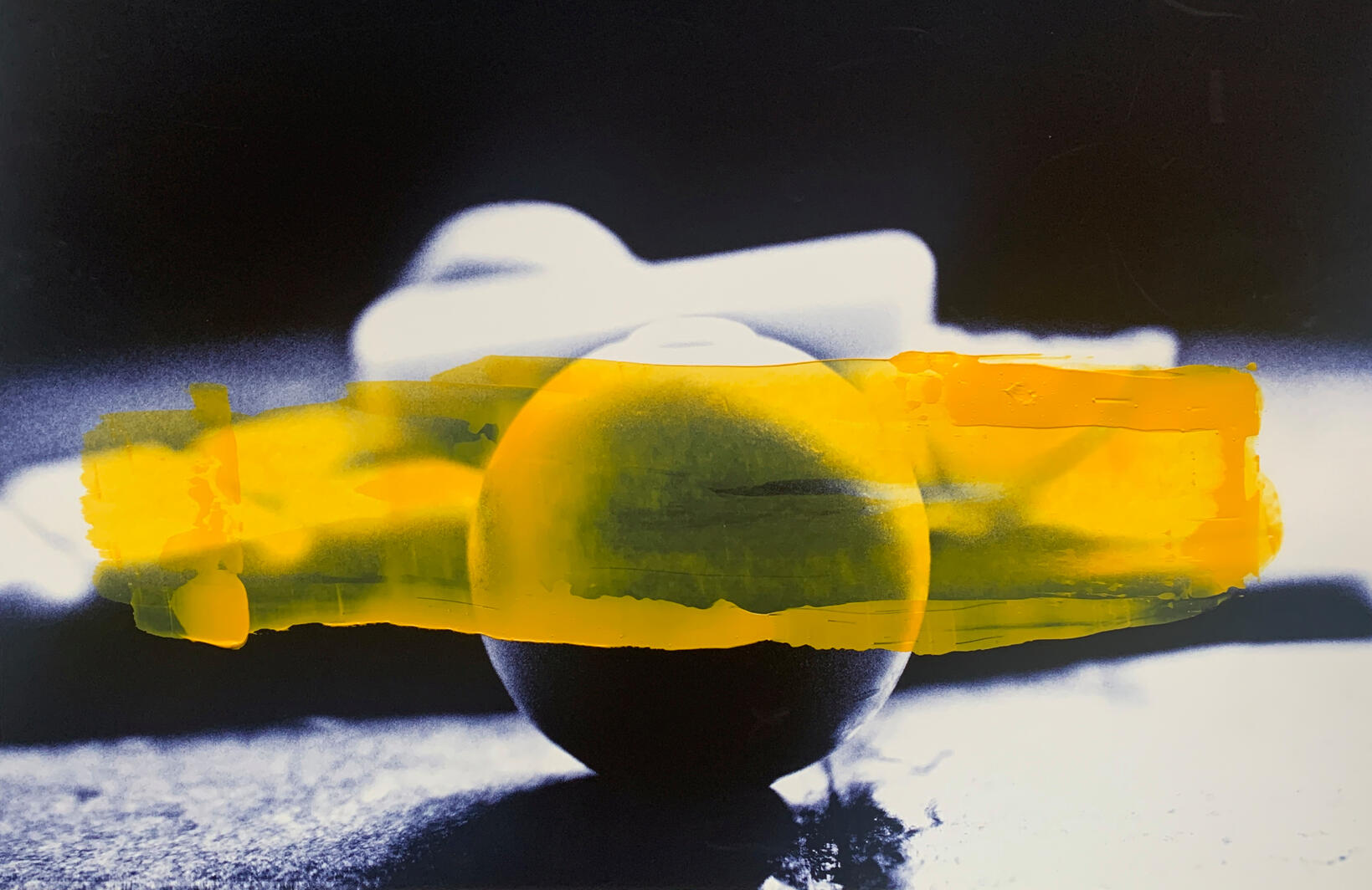 Variations Overpainting Series, Oil, acrylic and ink pigment on Archival Rag Paper. 11x17 in. 2015