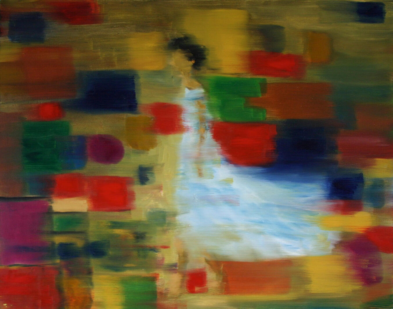 Rush Hour Woman - Oil on Canvas. 2001