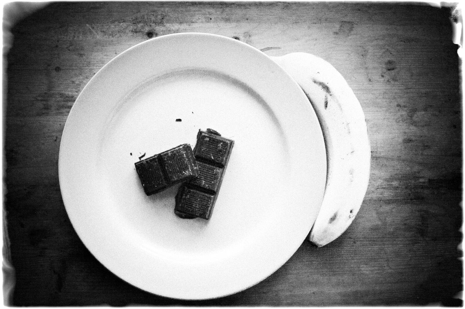 Chocolate Amor Series - Banana and Chocolate. Ink pigment on Archival Rag Paper. 11x17 in.